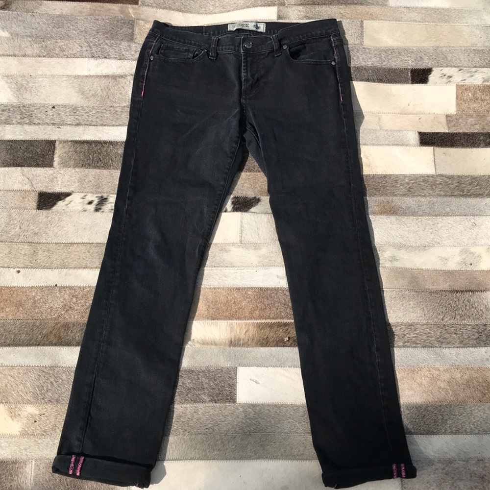 Love Pink Victoria’s Secret black jeans Sz 6/S